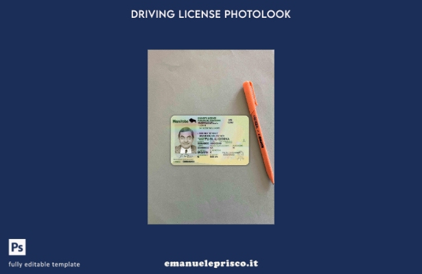 modello FRONTALE photolook Canada Manitoba DL stile verificato